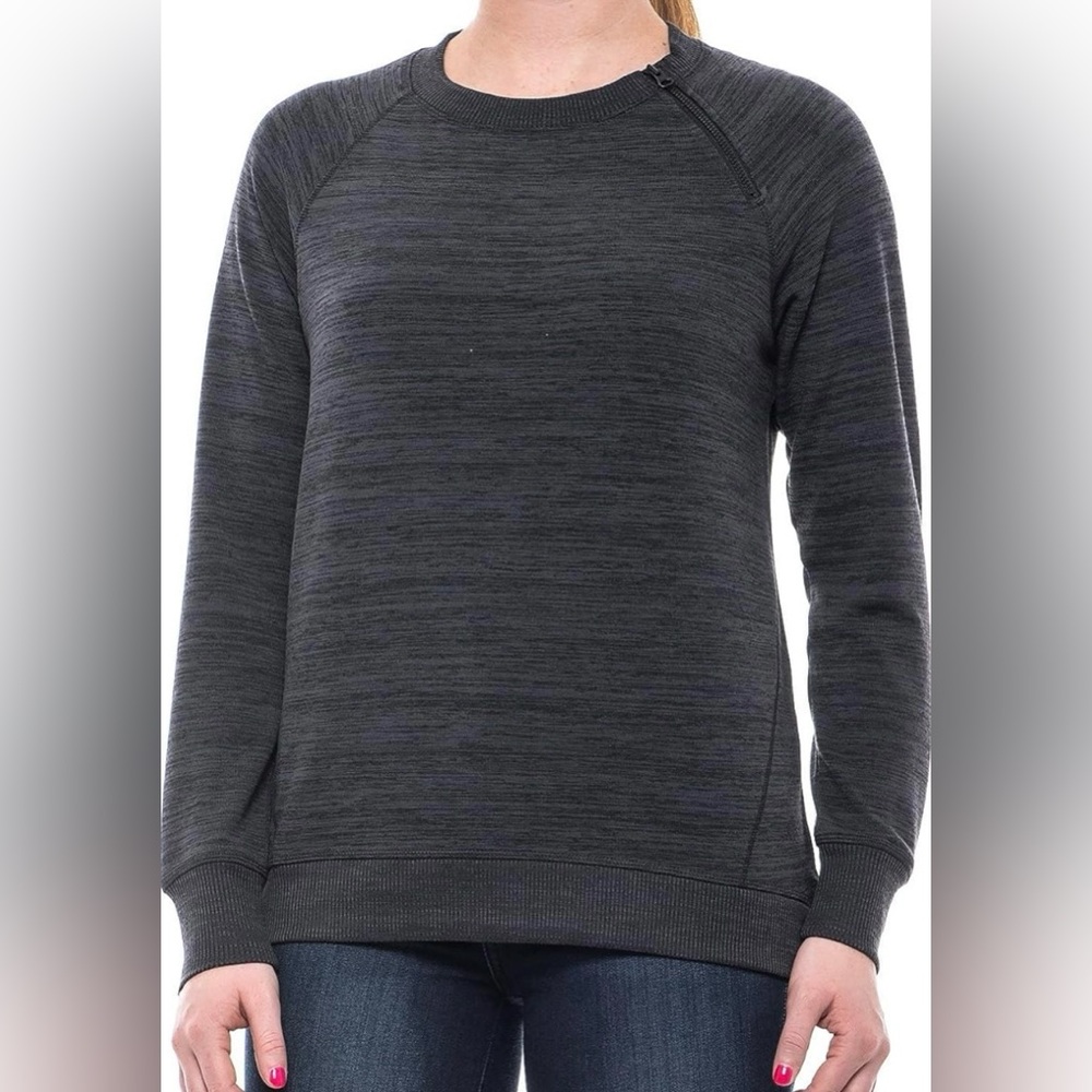 Gerry Journey Charcoal Gray Long‎ Sleeve Zip Neck Pullover Women’s XL